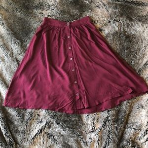 Forever 21 burgundy skirt. Size XS